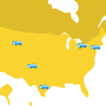 2020 Map of Month Electric Bus Cities
