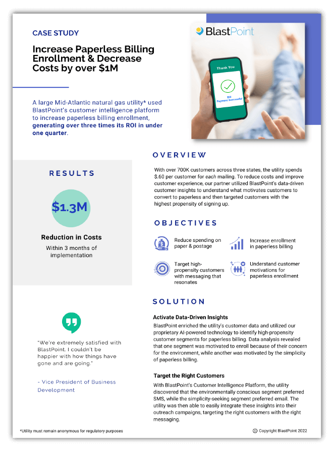 PAPERLESS BILLING CASE STUDY